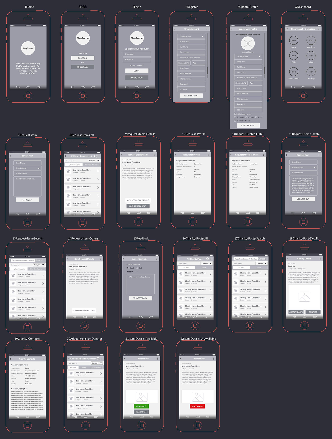Mobile app design for iphone